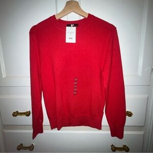 Uniqlo Red Cashmere Sweater